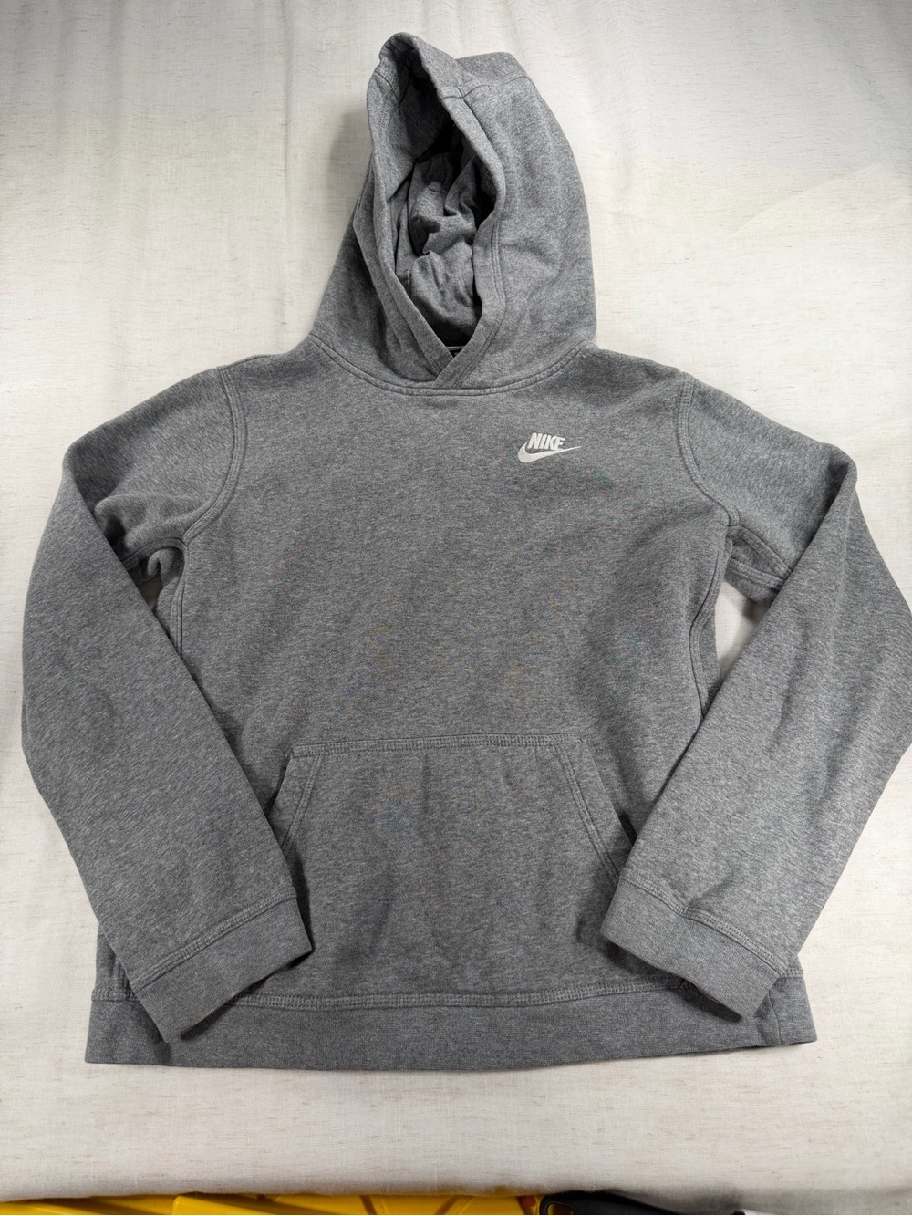 Nike Gray Crewneck Hoodie with Small Swoosh